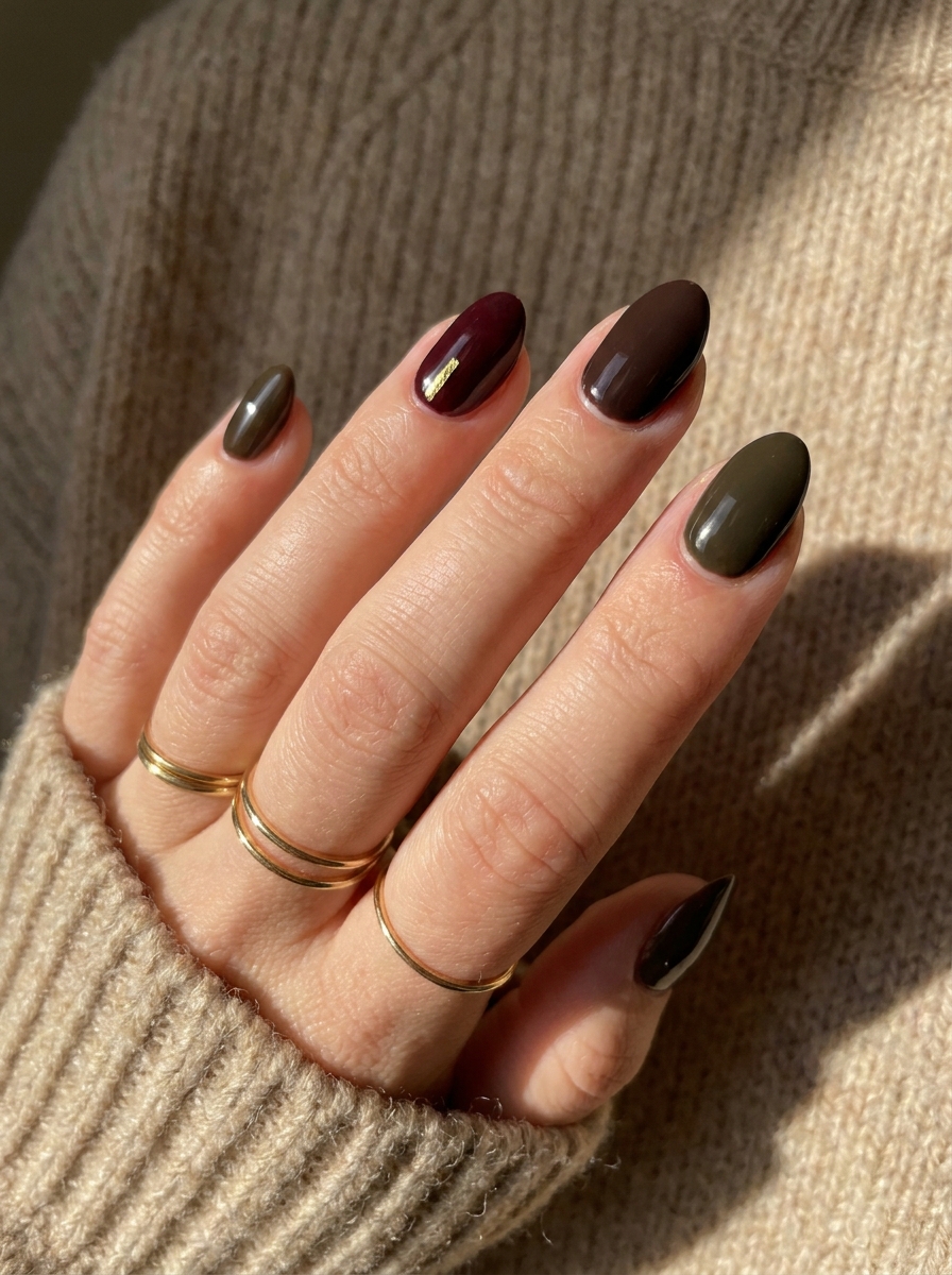 Elegant Dark Fall Nails als Dark Fall Nails Inspiration 2026